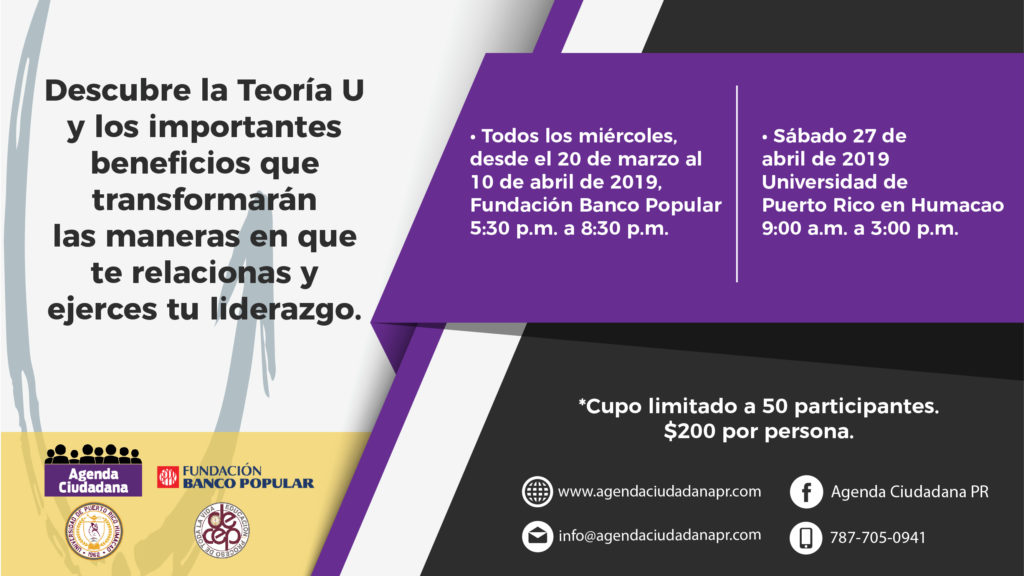 Matricúlate en el 1er Curso de la Teoría U en Puerto Rico